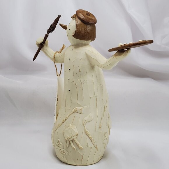 Flurryville Collection AUNT ARCTICA 8" Figurine Snowman Artist Paint Brush Box - Picture 6 of 13